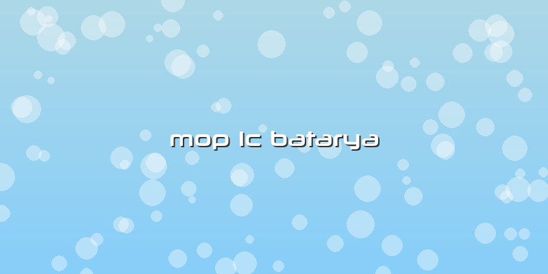 Mop 1c Batarya