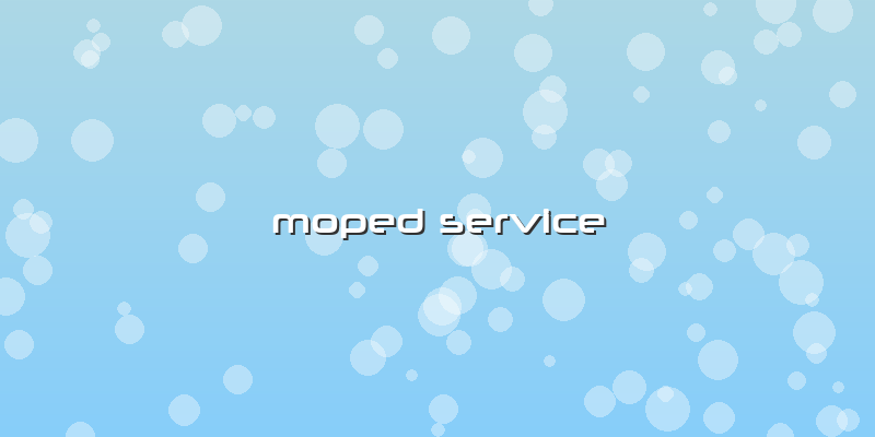 Moped Service