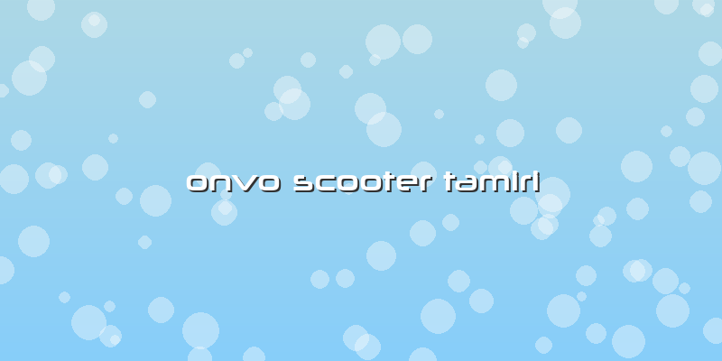 Onvo Scooter Tamiri