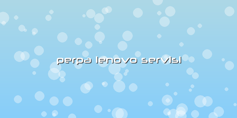 Perpa Lenovo Servisi