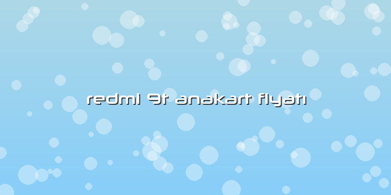 Redmi 9t Anakart Fiyatı