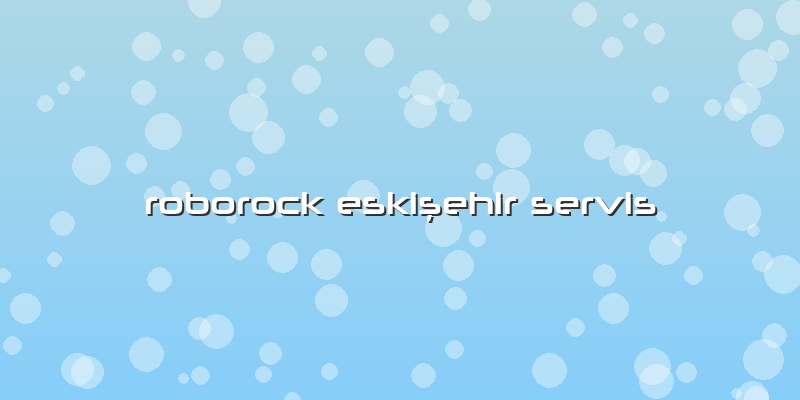 Roborock Eskişehir Özel Servis