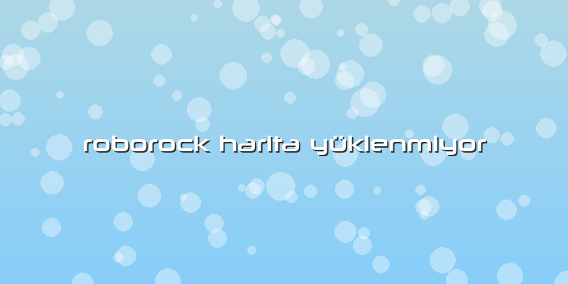 Roborock Harita Yüklenmiyor