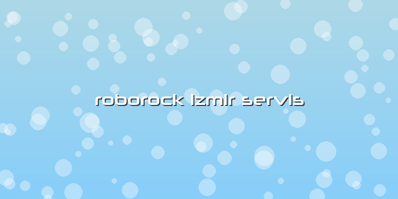 Roborock İzmir Özel Servis