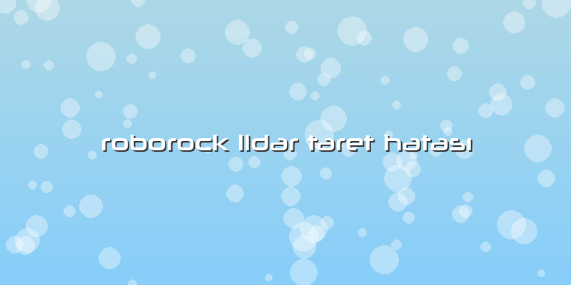 Roborock Lidar Taret Hatası