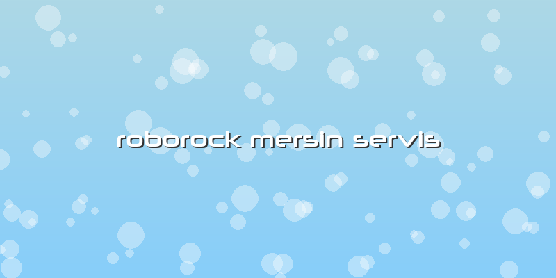 Roborock Mersin Özel Servis