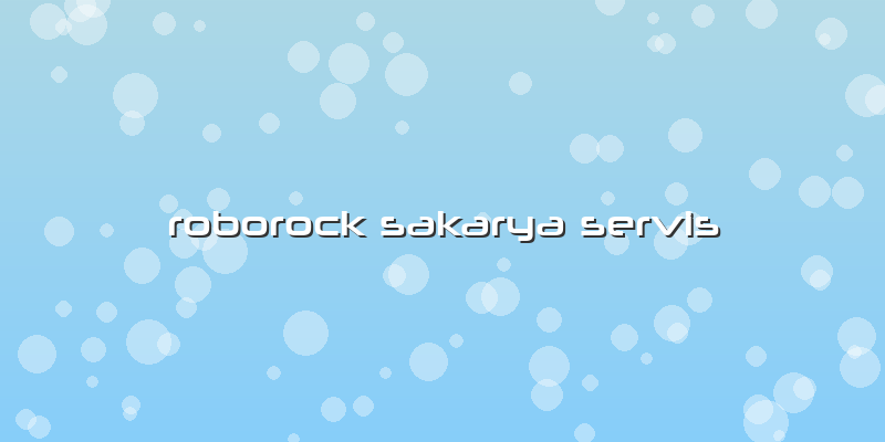 Roborock Sakarya Özel Servis
