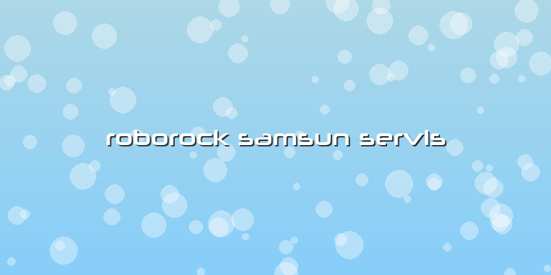 Roborock Samsun Özel Servis