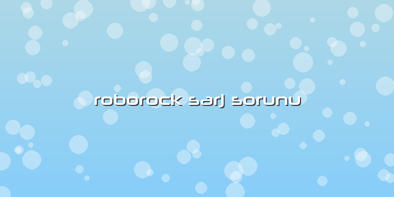 Roborock Sarj Sorunu