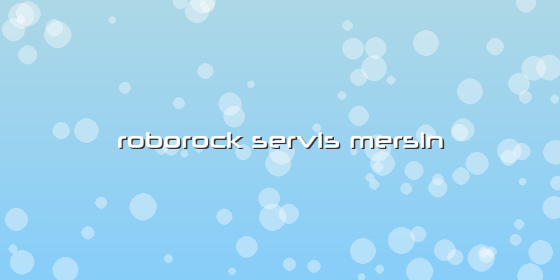 Roborock Özel Servis Mersin
