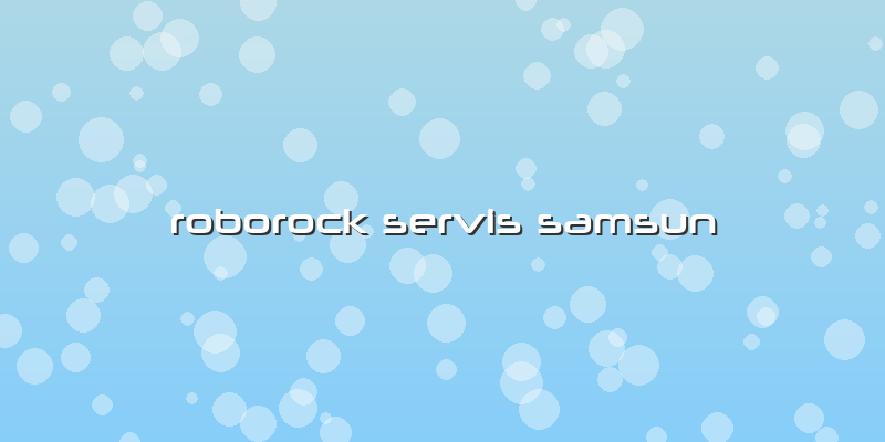 Roborock Özel Servis Samsun