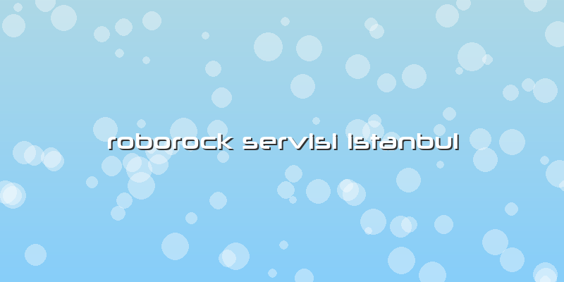 Roborock Özel Servisi Istanbul