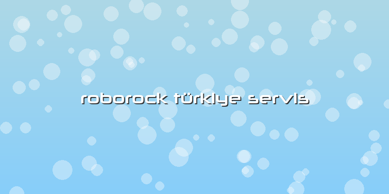 Roborock Türkiye Özel Servis