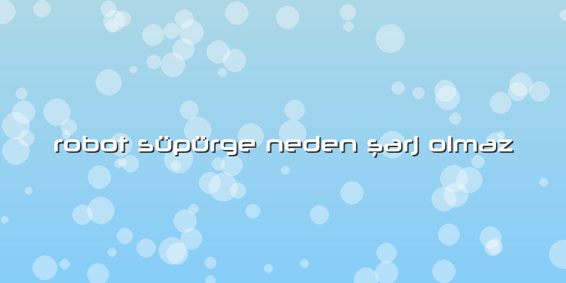 Robot Süpürge Neden şarj Olmaz