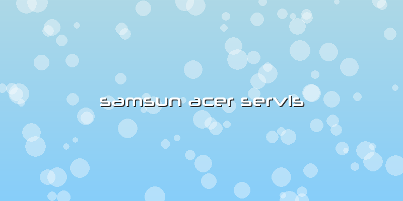 Samsun Acer Servis