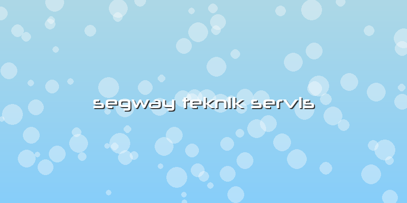 Segway Teknik Servis