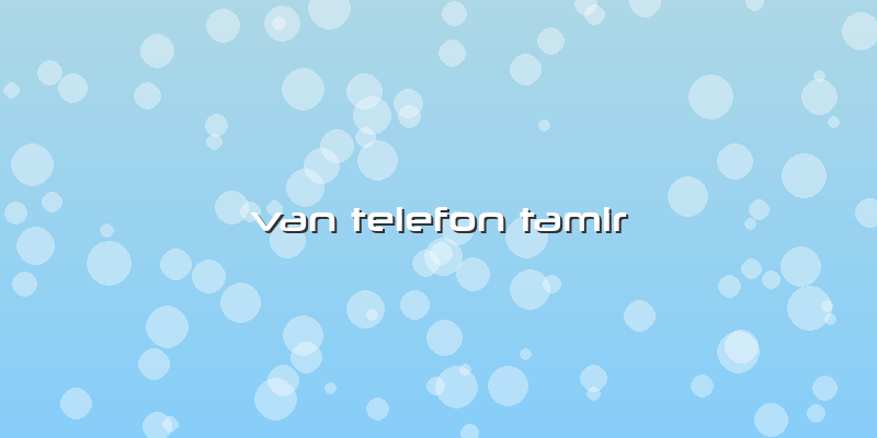 Van Telefon Tamir