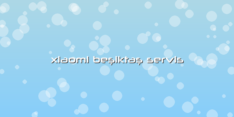 Xiaomi Beşiktaş Servis