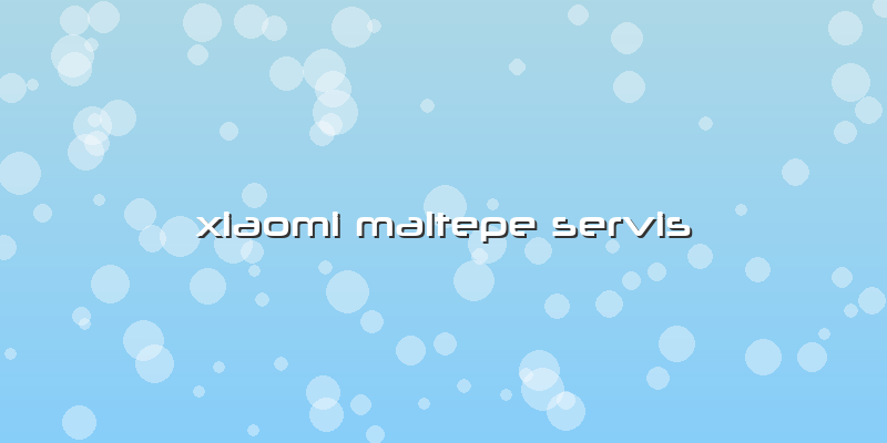 Xiaomi Maltepe Servis
