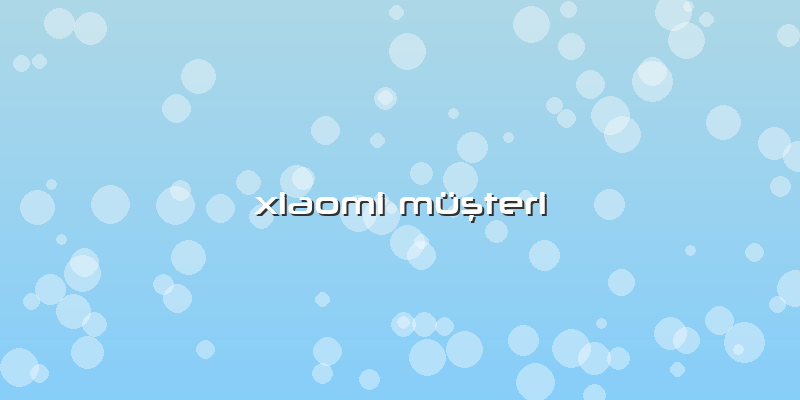 Xiaomi Müşteri