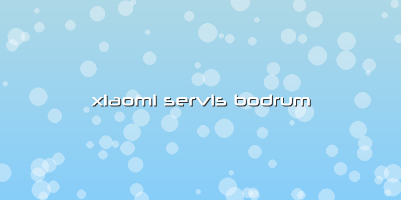 Xiaomi Servis Bodrum