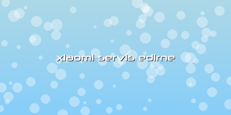 Xiaomi Servis Edirne