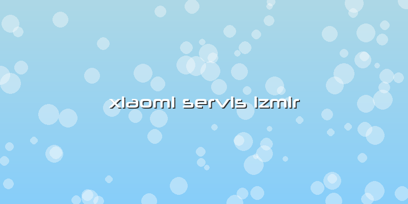Xiaomi Servis Izmir
