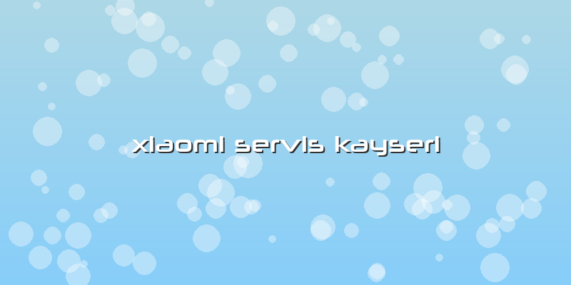 Xiaomi Servis Kayseri
