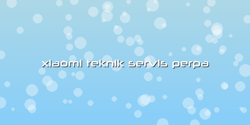 Xiaomi Teknik Servis Perpa