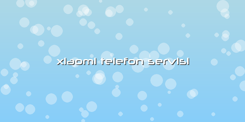 Xiaomi Telefon Servisi