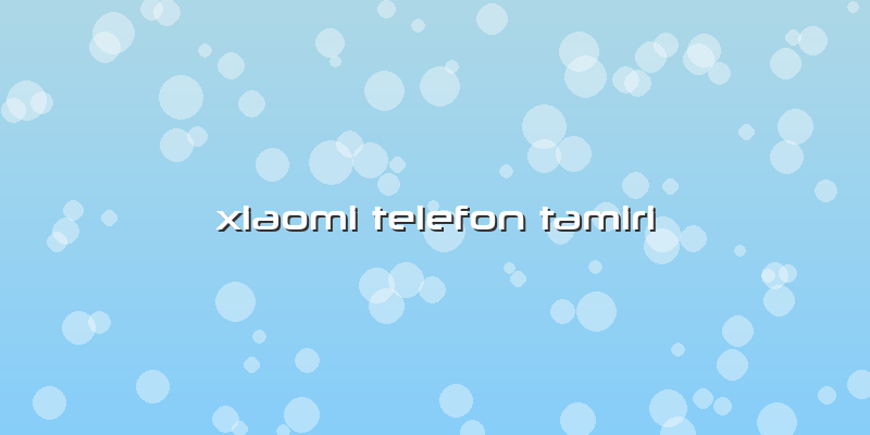 Xiaomi Telefon Tamiri