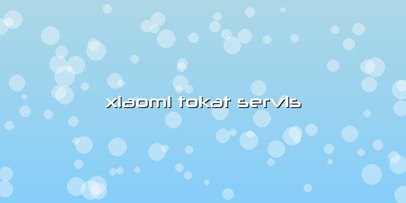 Xiaomi Tokat Servis