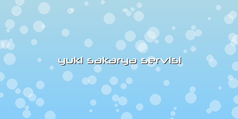 Yuki Sakarya Servisi